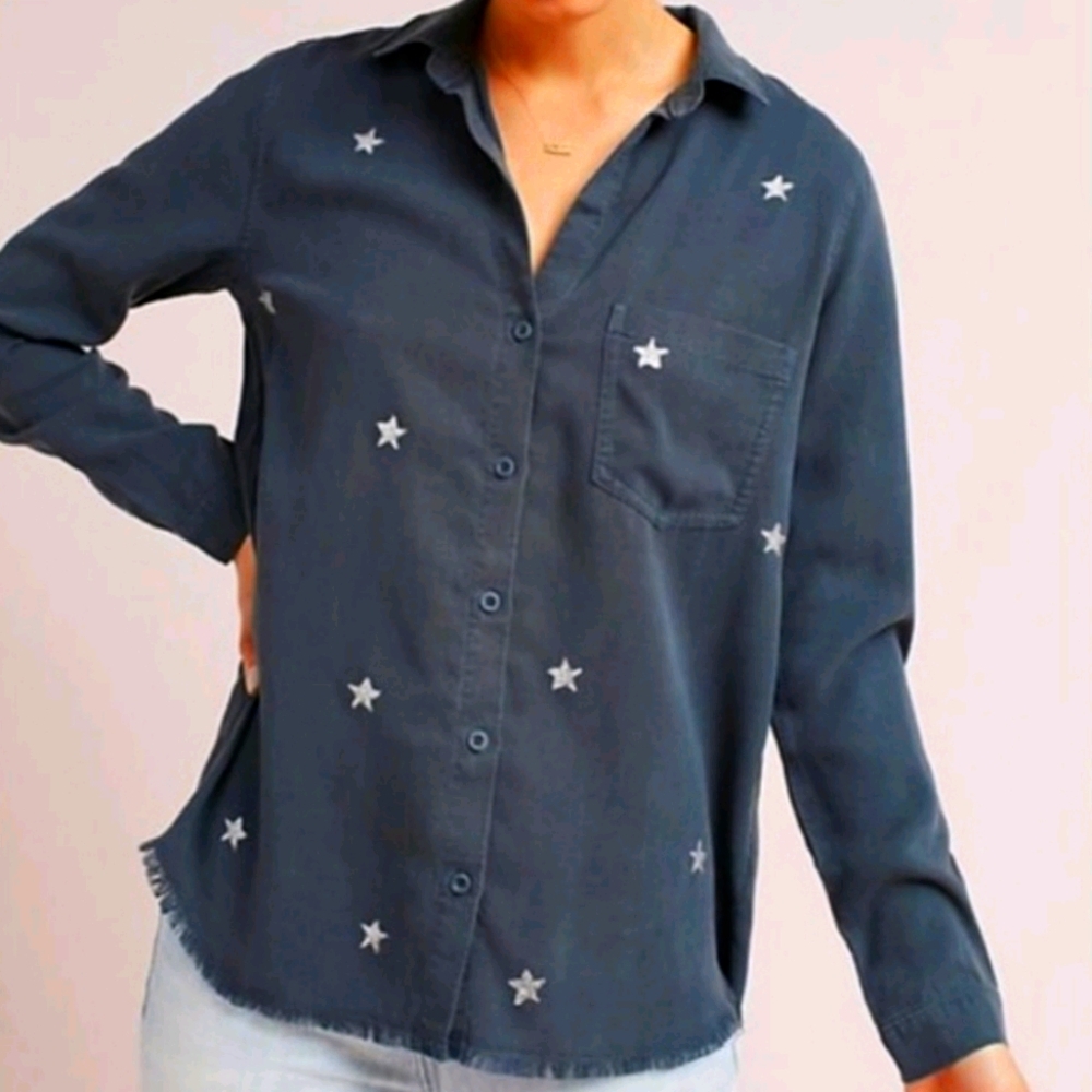 Anthropologie Cloth & Stone front button shirt